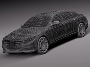 Mercedes-Benz S-class Maybach 2016 3D Model