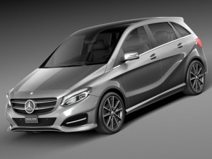 Mercedes-Benz B-class 2015 3D Model