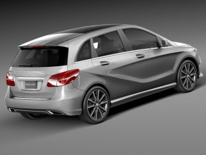Mercedes-Benz B-class 2015 Model 3D