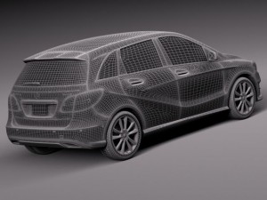 Mercedes-Benz B-class 2015 Model 3D