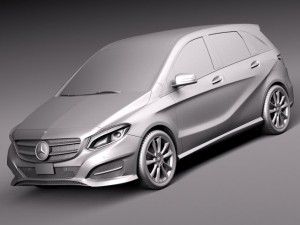 Mercedes-Benz B-class 2015 Model 3D