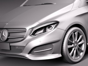Mercedes-Benz B-class 2015 Model 3D