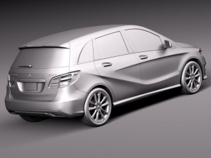 Mercedes-Benz B-class 2015 Model 3D