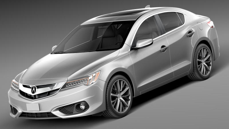 Acura ILX 2016 3D Model .c4d .max .obj .3ds .fbx .stl .blend 