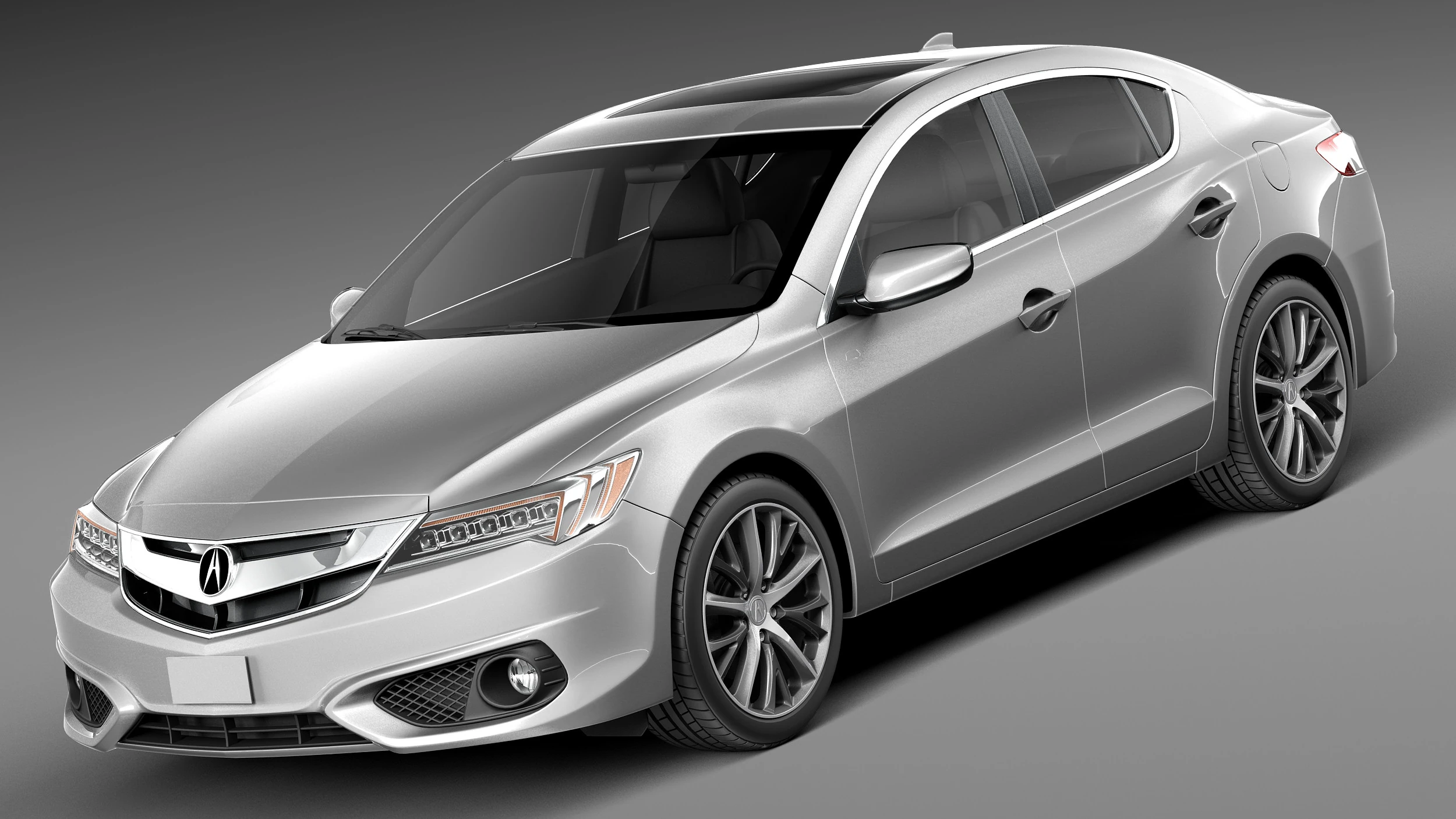 Acura ILX 2016 3D Model .c4d .max .obj .3ds .fbx .stl .blend 
