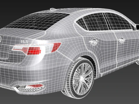 Acura ILX 2016 3D Model