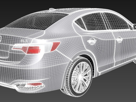 Acura ILX 2016 3D 모델