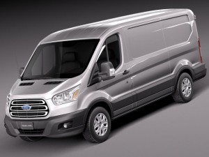 Transit Short Low Van 2014 3D Model