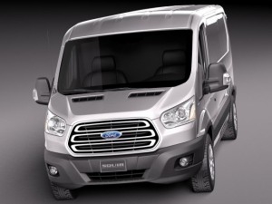 Transit Short Low Van 2014 3D-Modell