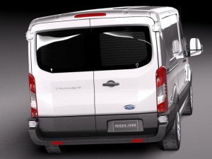 Transit Short Low Van 2014 3D-Modell