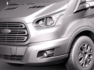Transit Short Low Van 2014 3D-Modell