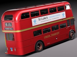 Routemaster London Double Decker Bus Modelo 3D
