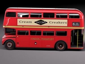 Routemaster London Double Decker Bus Modelo 3D