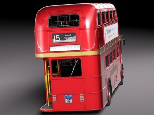 Routemaster London Double Decker Bus Modelo 3D