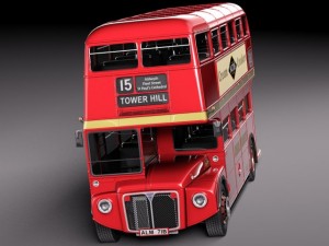 Routemaster London Double Decker Bus Modelo 3D