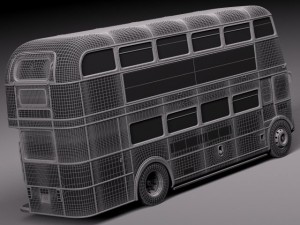 Routemaster London Double Decker Bus Modelo 3D