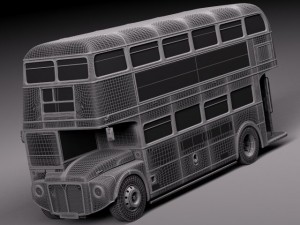 Routemaster London Double Decker Bus Modelo 3D