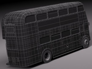 Routemaster London Double Decker Bus Modelo 3D