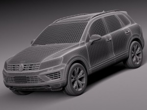 Volkswagen Touareg 2015 Modelo 3D