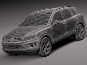 Volkswagen Touareg 2015 3D Model