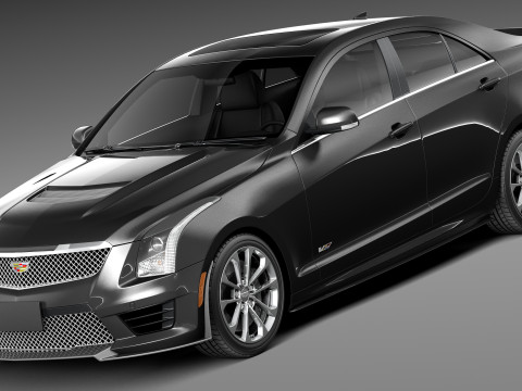Cadillac ATS V Sedan 2016 3D Model