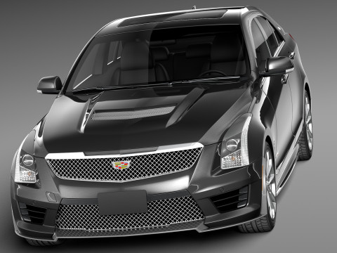 Cadillac ATS V Sedan 2016 Model 3D