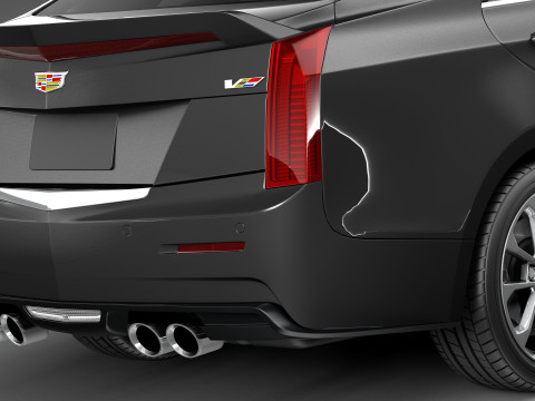Cadillac ATS V Sedan 2016 Model 3D