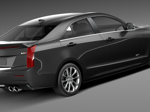 Cadillac ATS V Sedan 2016 Model 3D