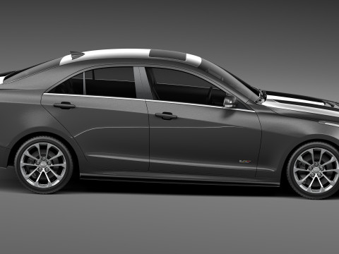 Cadillac ATS V Sedan 2016 Model 3D
