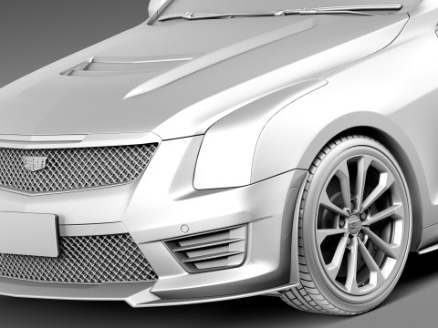 Cadillac ATS V Sedan 2016 Model 3D