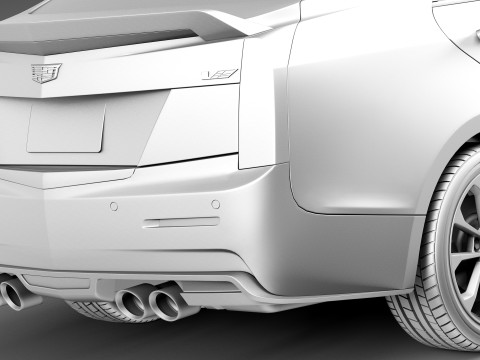 Cadillac ATS V Sedan 2016 Model 3D