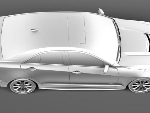 Cadillac ATS V Sedan 2016 Model 3D