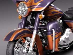 Harley Davidson Street Glide 2015 3D Model