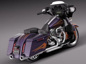 Harley Davidson Street Glide 2015 3D Model
