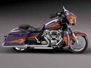 Harley Davidson Street Glide 2015 3D Model