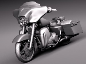 Harley Davidson Street Glide 2015 3D-Modell