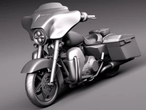 Harley Davidson Street Glide 2015 3D Model