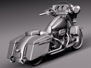 Harley Davidson Street Glide 2015 3D-Modell