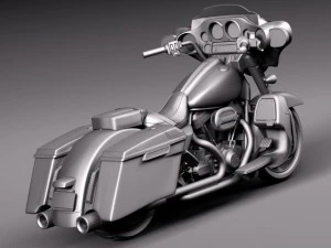 Harley Davidson Street Glide 2015 3D Model