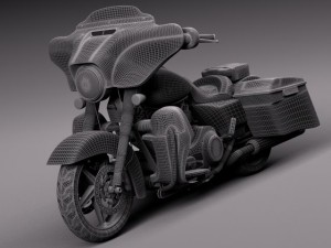 Harley Davidson Street Glide 2015 3D-Modell