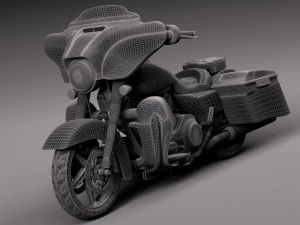 Harley Davidson Street Glide 2015 3D Model