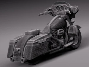 Harley Davidson Street Glide 2015 3D Model