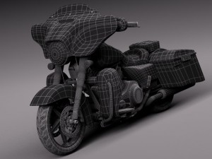 Harley Davidson Street Glide 2015 3D-Modell