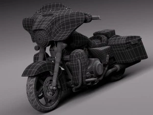 Harley Davidson Street Glide 2015 3D Model