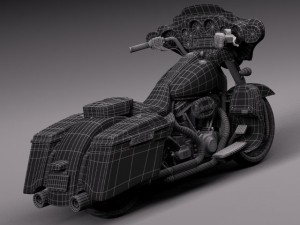 Harley Davidson Street Glide 2015 3D-Modell