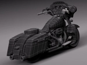 Harley Davidson Street Glide 2015 3D Model