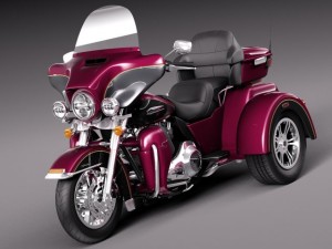 Harley Davidson Triglide 2015 3D मॉडल