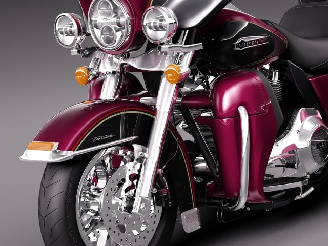 Harley-Davidson Tri Glide Ultra Classic 2012 3D model - Download