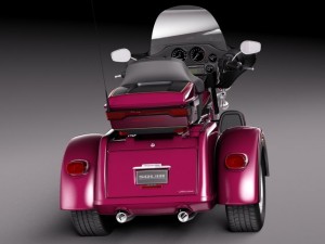 Harley Davidson Triglide 2015 3D Модель