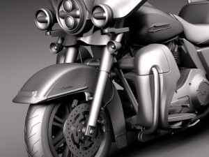 Harley Davidson Triglide 2015 3D Модель